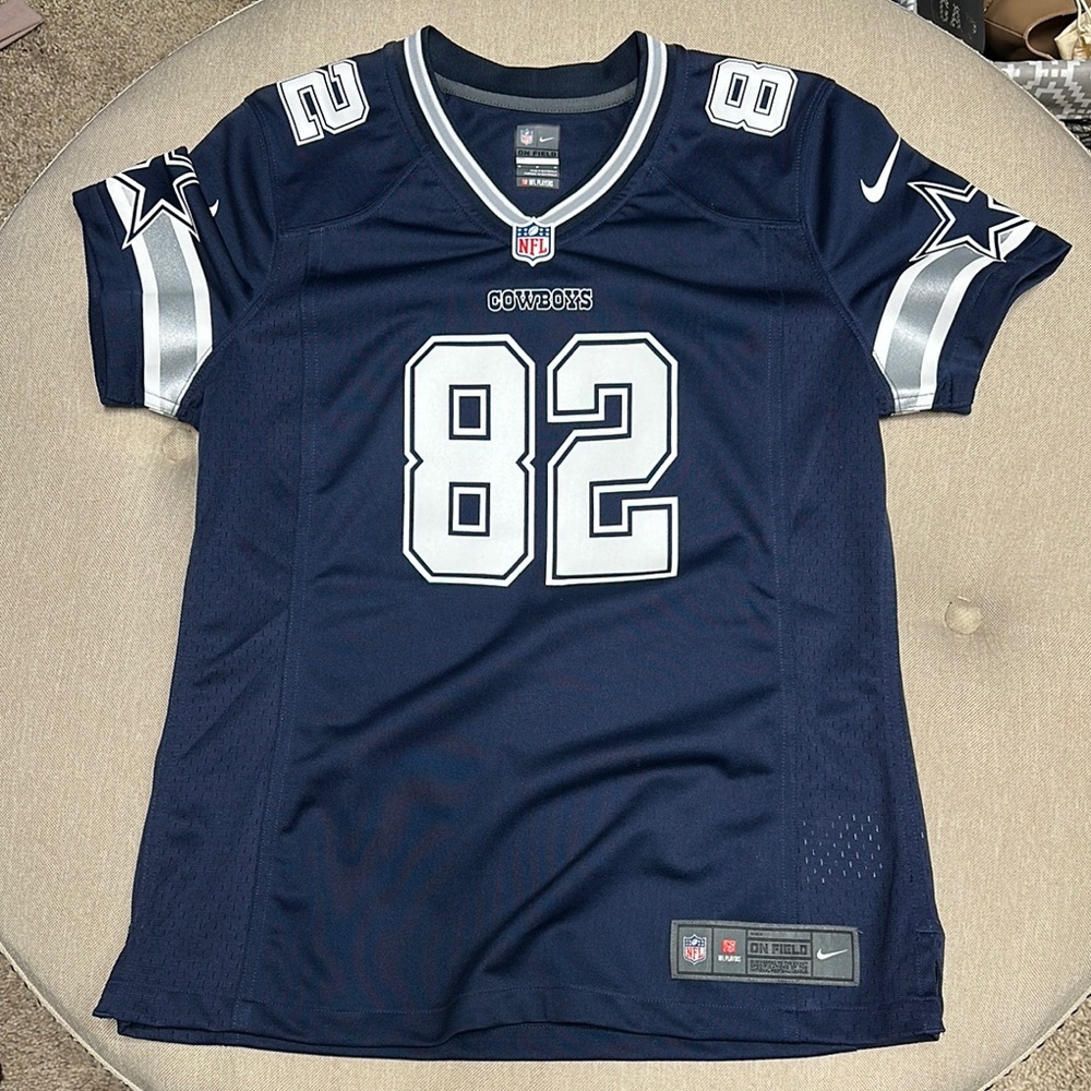 Cowboys Navy and Silver Jersey size Medium